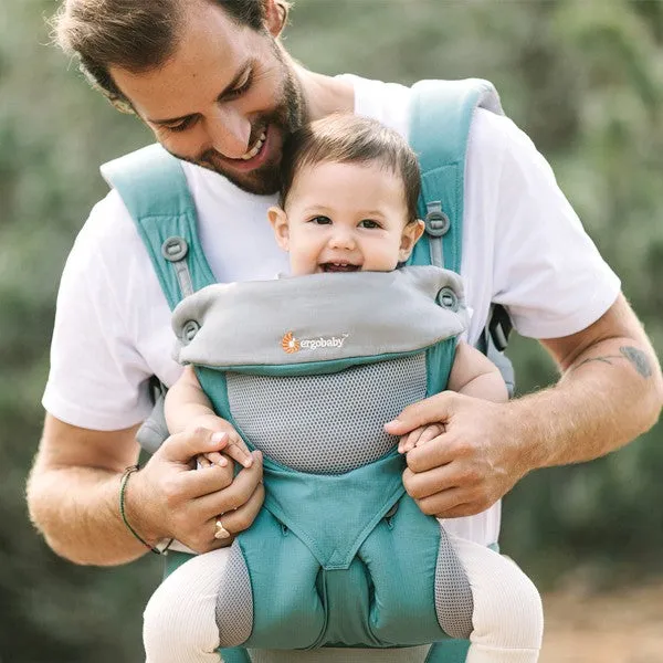 [1 year local warranty] Ergobaby Performance 360 4 Position Baby Carrier - Cool Air Mesh Icy Mint