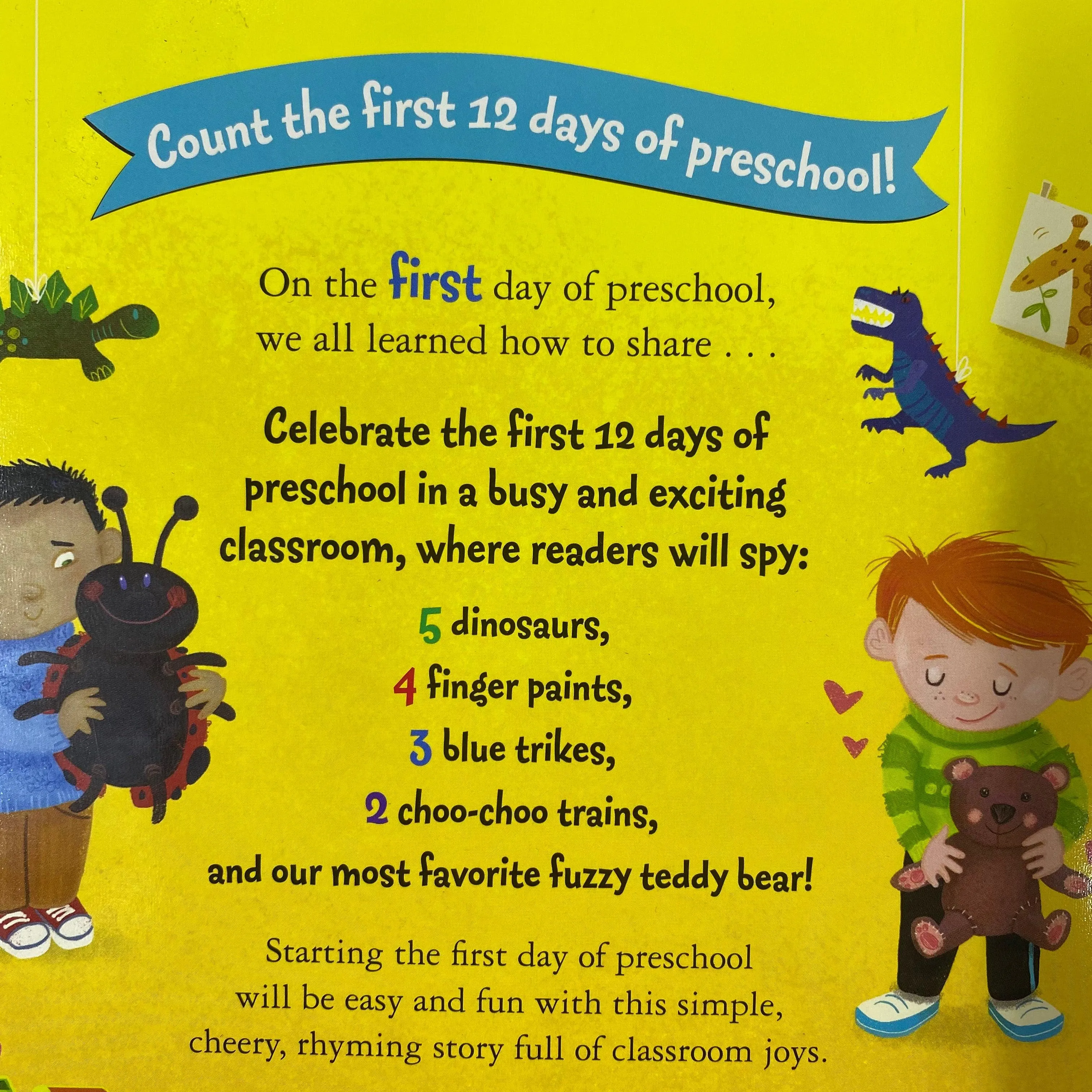 12 Days of Preschool - Count The First Days Of Preschool