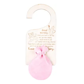 2 Bags And 2 Tooth Fairy Door Hangers - Storage Gift Holders - Hanging Coin