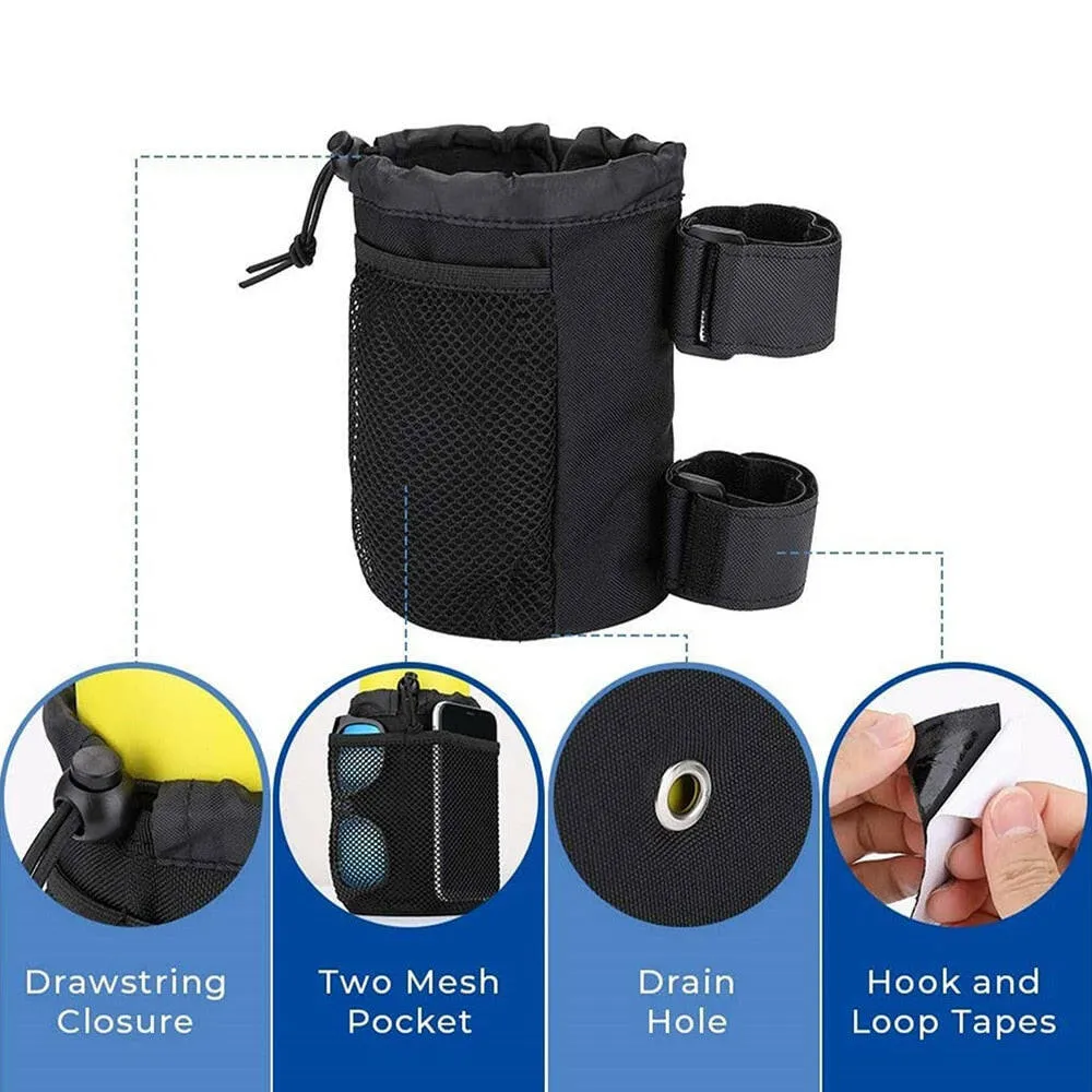 2L Outdoor Bike Water Bottle Bag Oxford Cloth Phone Storage Bag Outdoor Camping Bicycle Coffee Cup Holder Water Bottle Bag