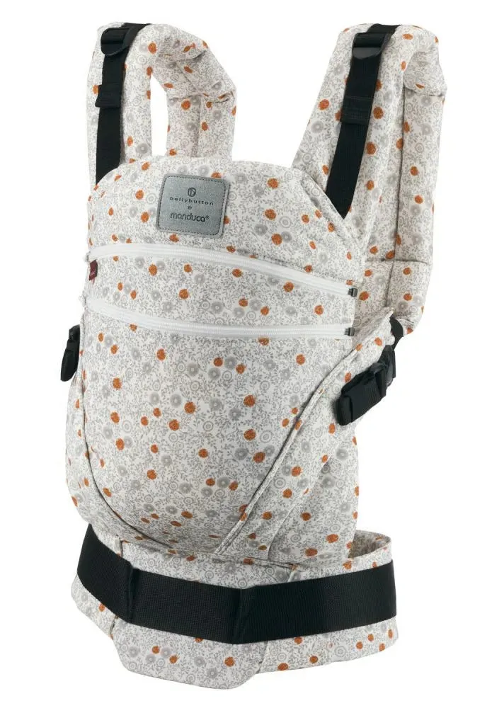 [3 Years Local Warranty] Manduca XT Organic Cotton Baby & Toddler Carrier - BellyButton SoftBlossom Light