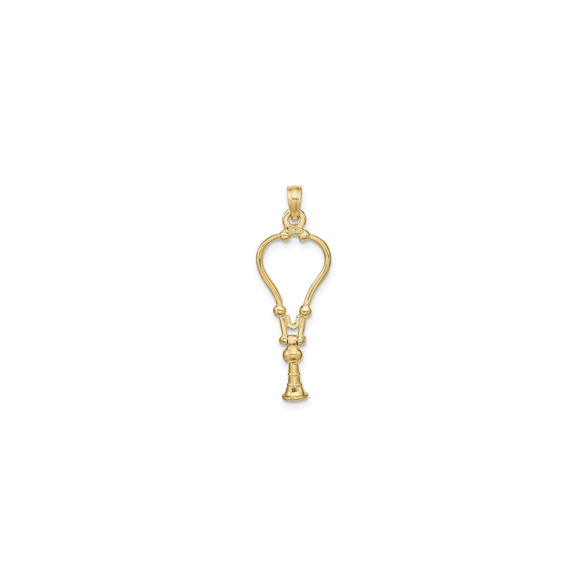 3D Stethoscope Pendant (14K)