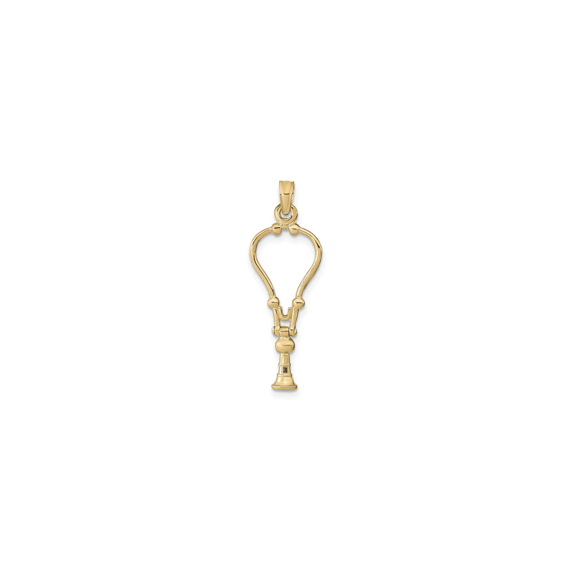 3D Stethoscope Pendant (14K)