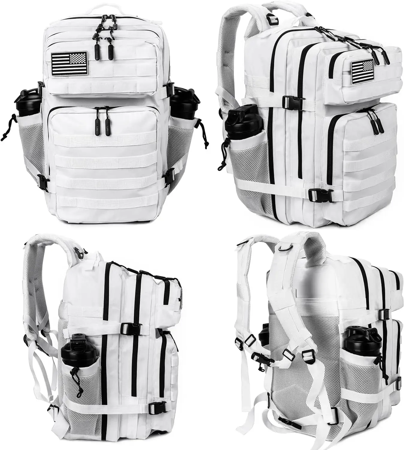 45L 3P Military Molle "Stormtrooper White" Tactical Backpack