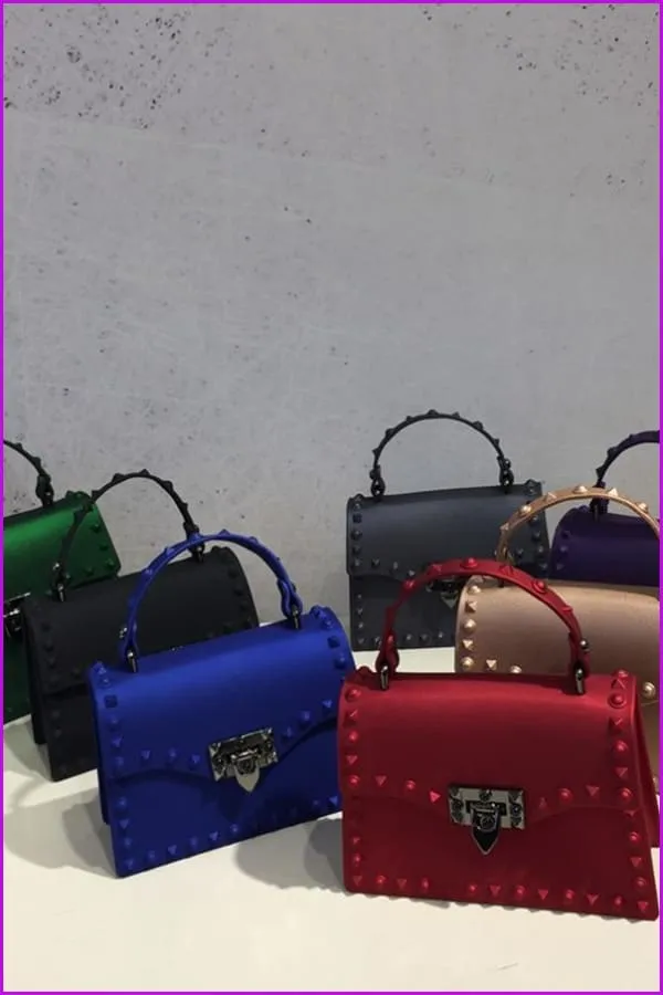 7 Colors Rivet PU Handbag/Cross Body Bag F091