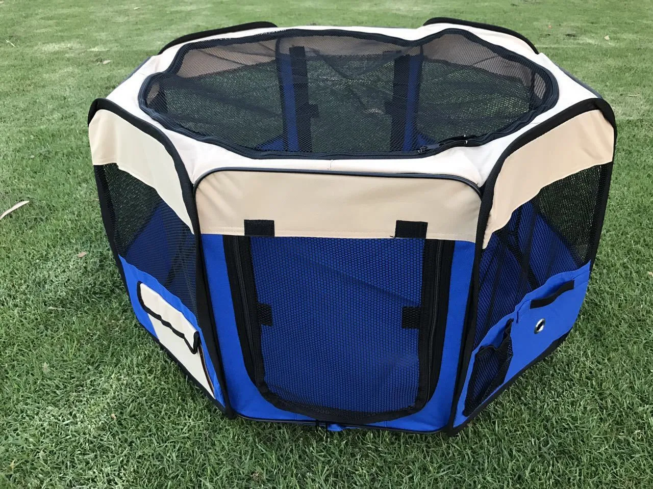 8-Panel Portable Pet Playpen with Storage - YES4PETS