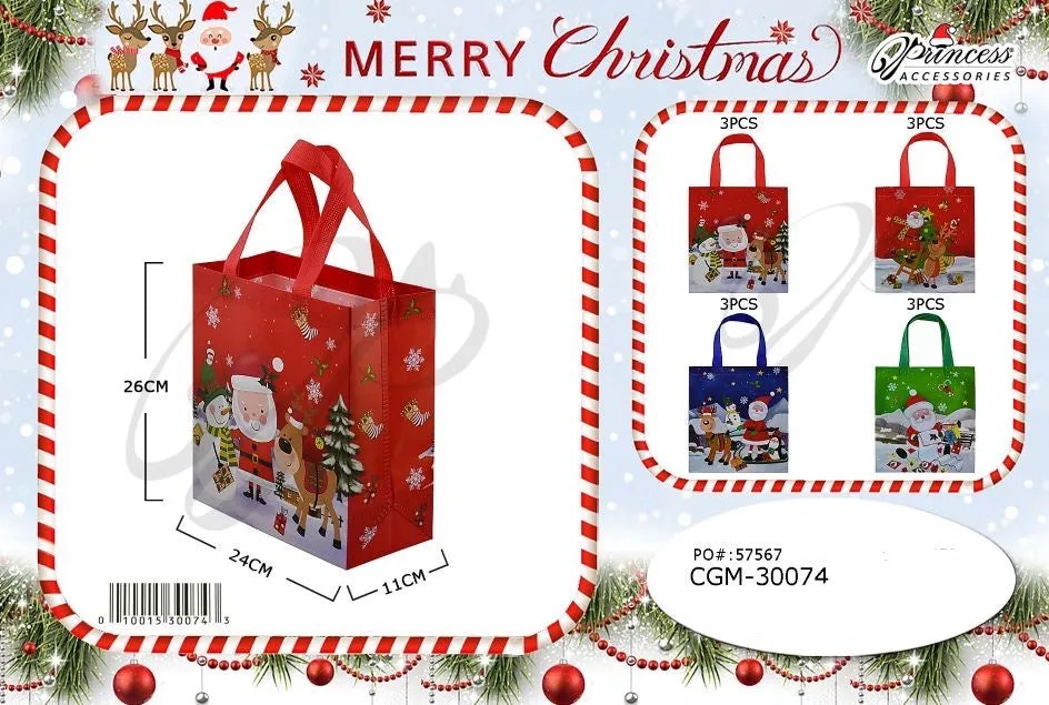 Accessories- Xmas Santa Gift Bag CGM-30074 (12 pack)