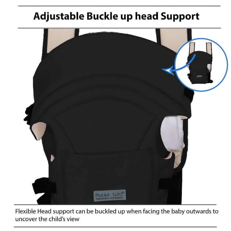 Adjustable Hands-Free 3-in-1 Baby Carrier (Black)