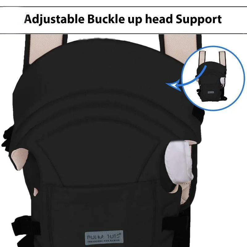 Adjustable Hands-Free 3-in-1 Baby Carrier (Black)