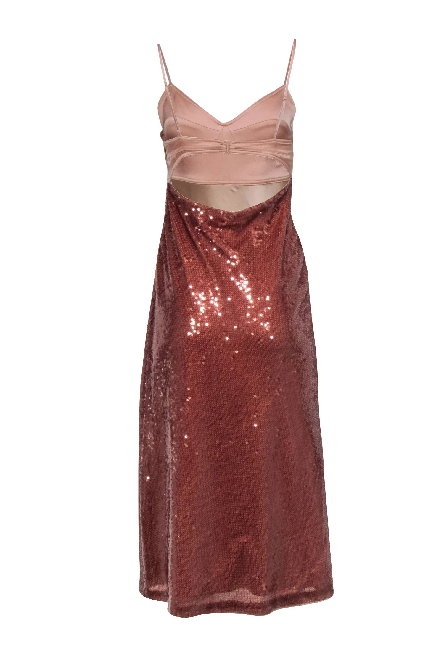 A.L.C. - Bronze Sequin Sleeveless Formal Dress Sz 6