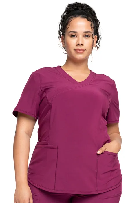 Allura by Cherokee Women's Mock Wrap Scrub Top CKA688