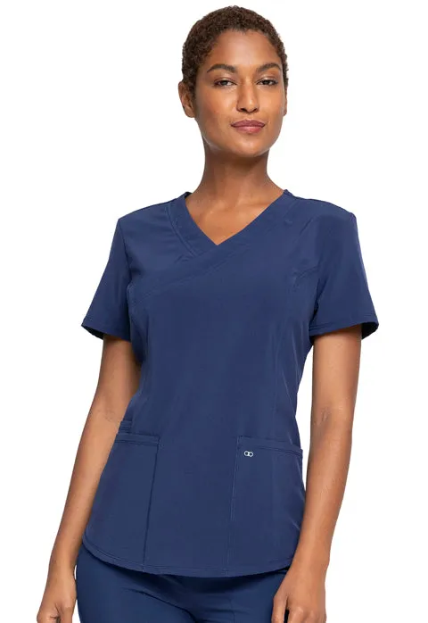 Allura by Cherokee Women's Mock Wrap Scrub Top CKA688