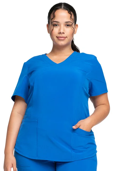 Allura by Cherokee Women's Mock Wrap Scrub Top CKA688