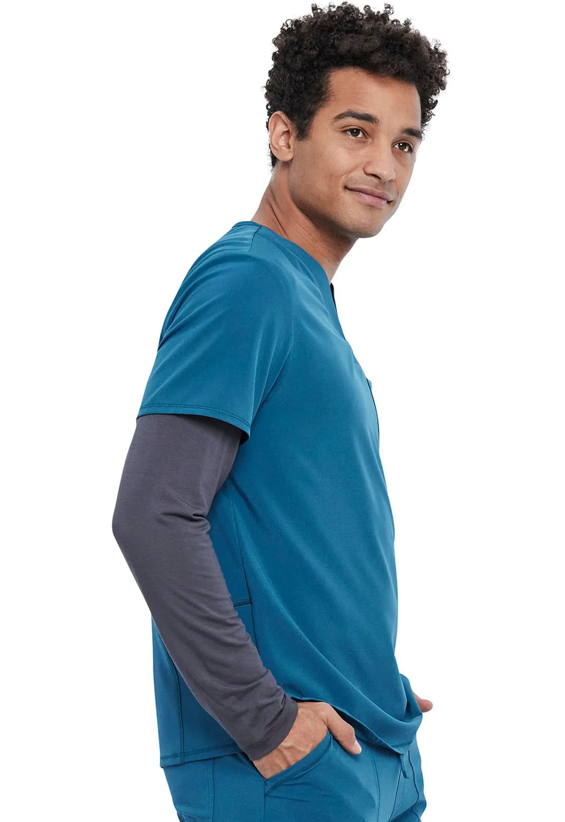 Allura  Men's Tuckable V-Neck Scrub Top CKA689