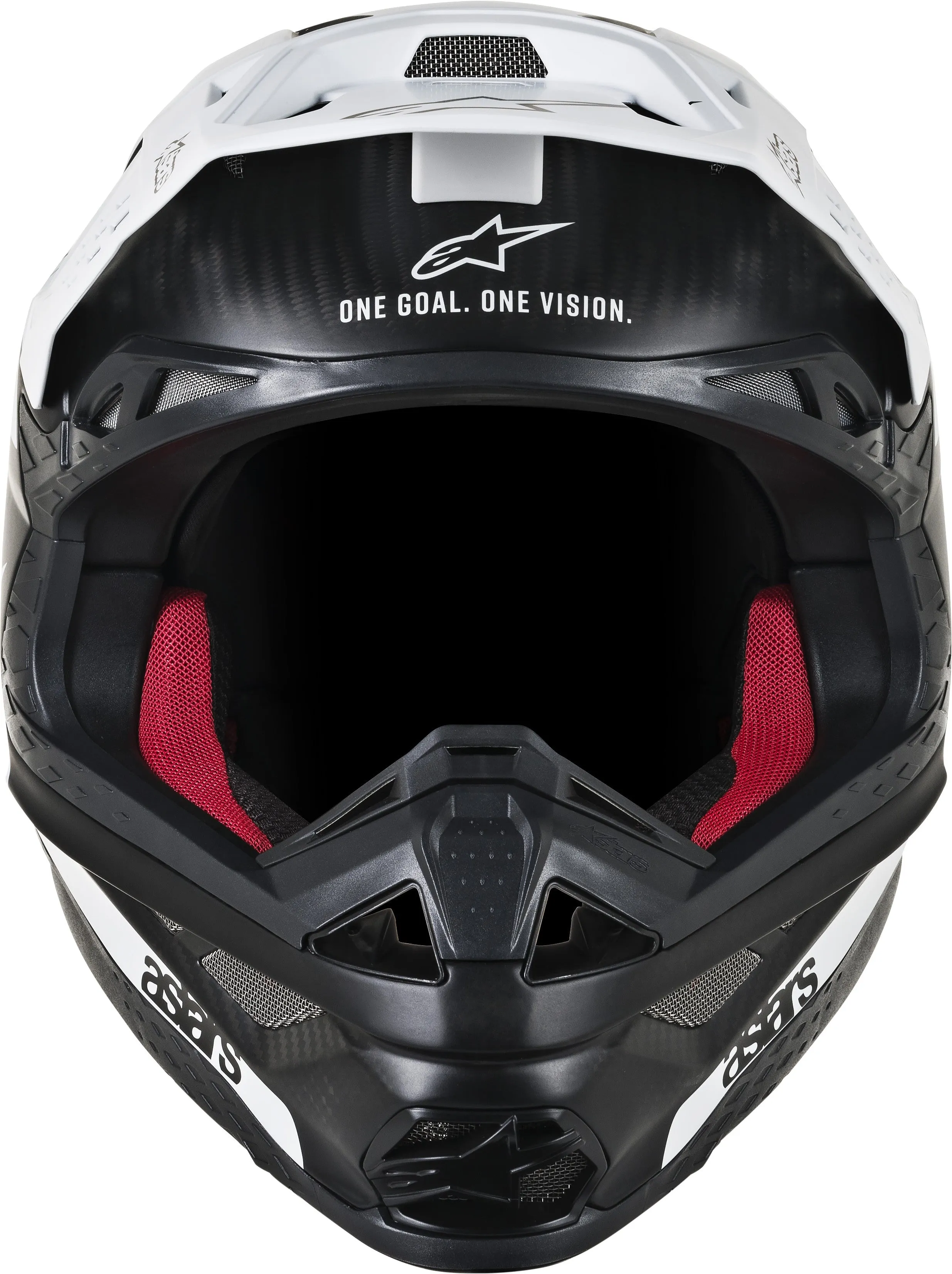 ALPINESTARS S.TECH M10 DYNO HELMET MATTE BLACK/WHITE MD 8301119-1301-M