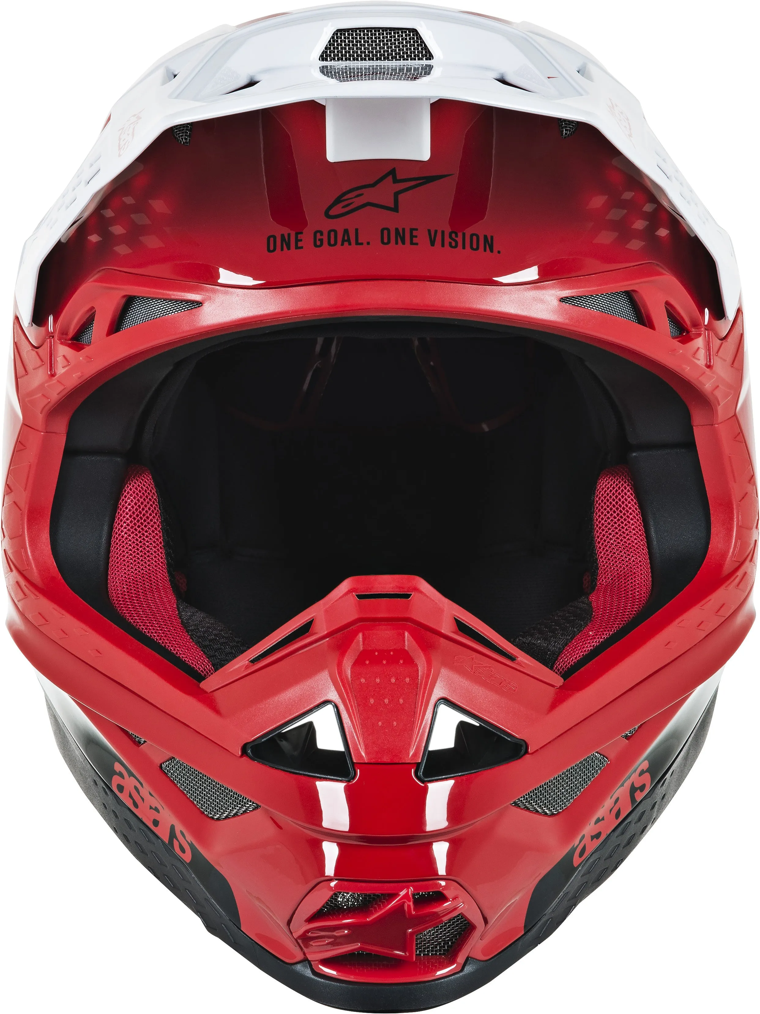 ALPINESTARS S.TECH M10 DYNO HELMET RED/WHITE MD 8301119-3182-M