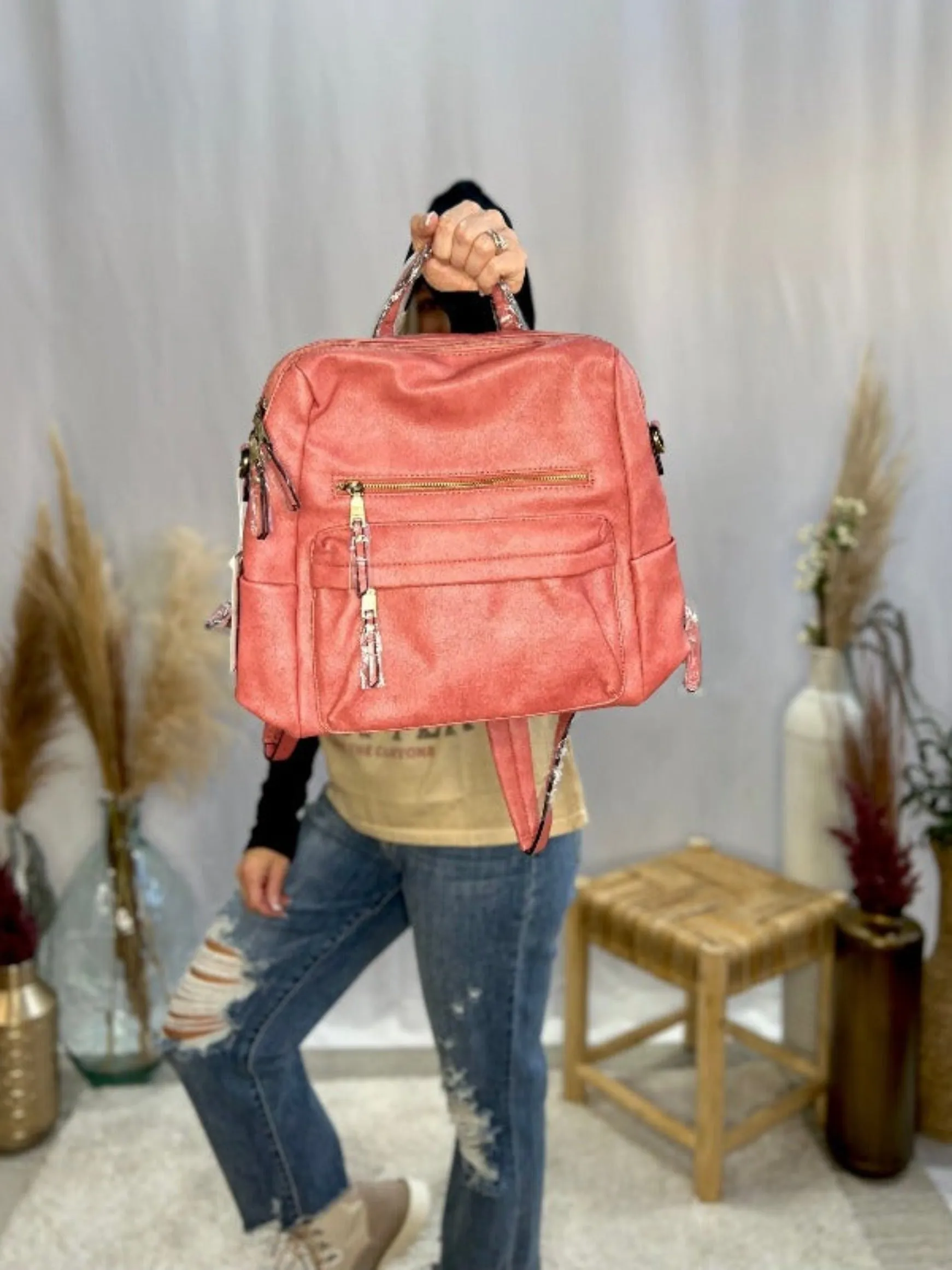 Amelia Backpack, Terracotta