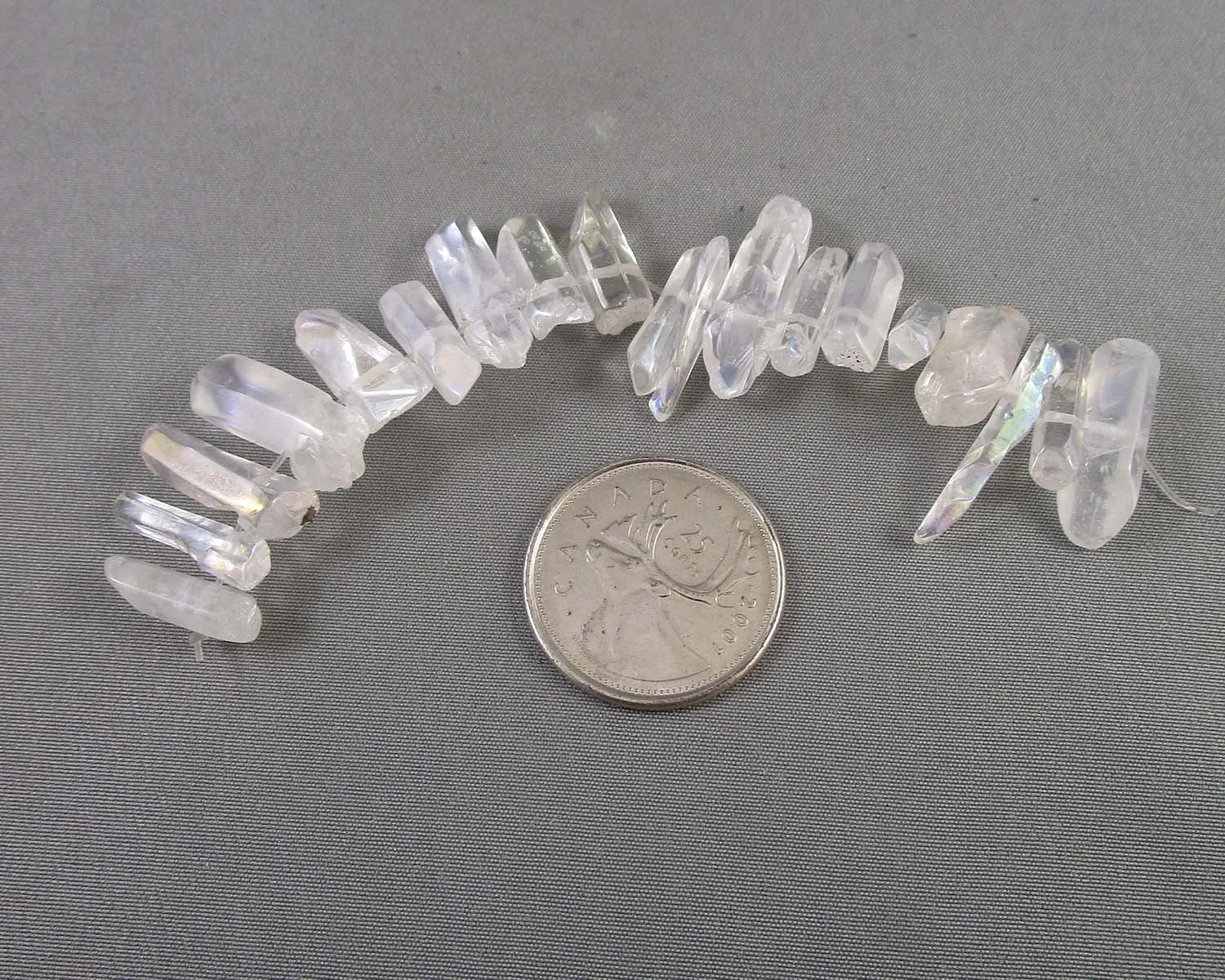 Angel Aura Quartz Points (Drilled) White (C157)