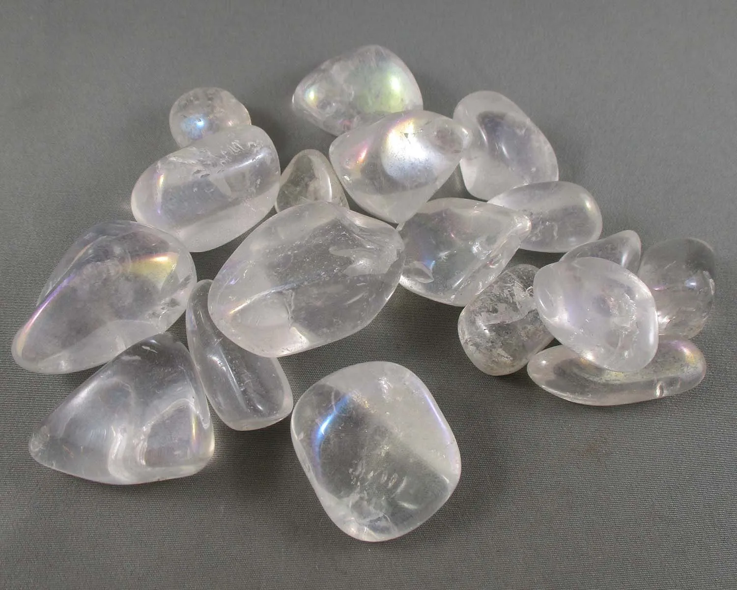 Angel Aura Quartz Polished Stones 2pc J207