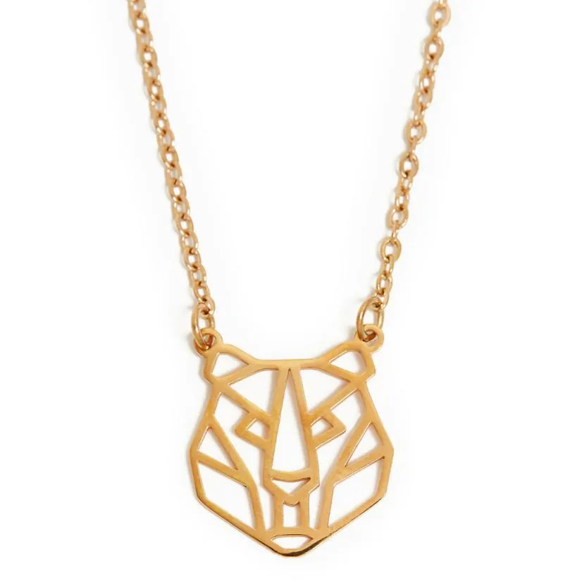 Annie Oak Tiger Geometric Necklace