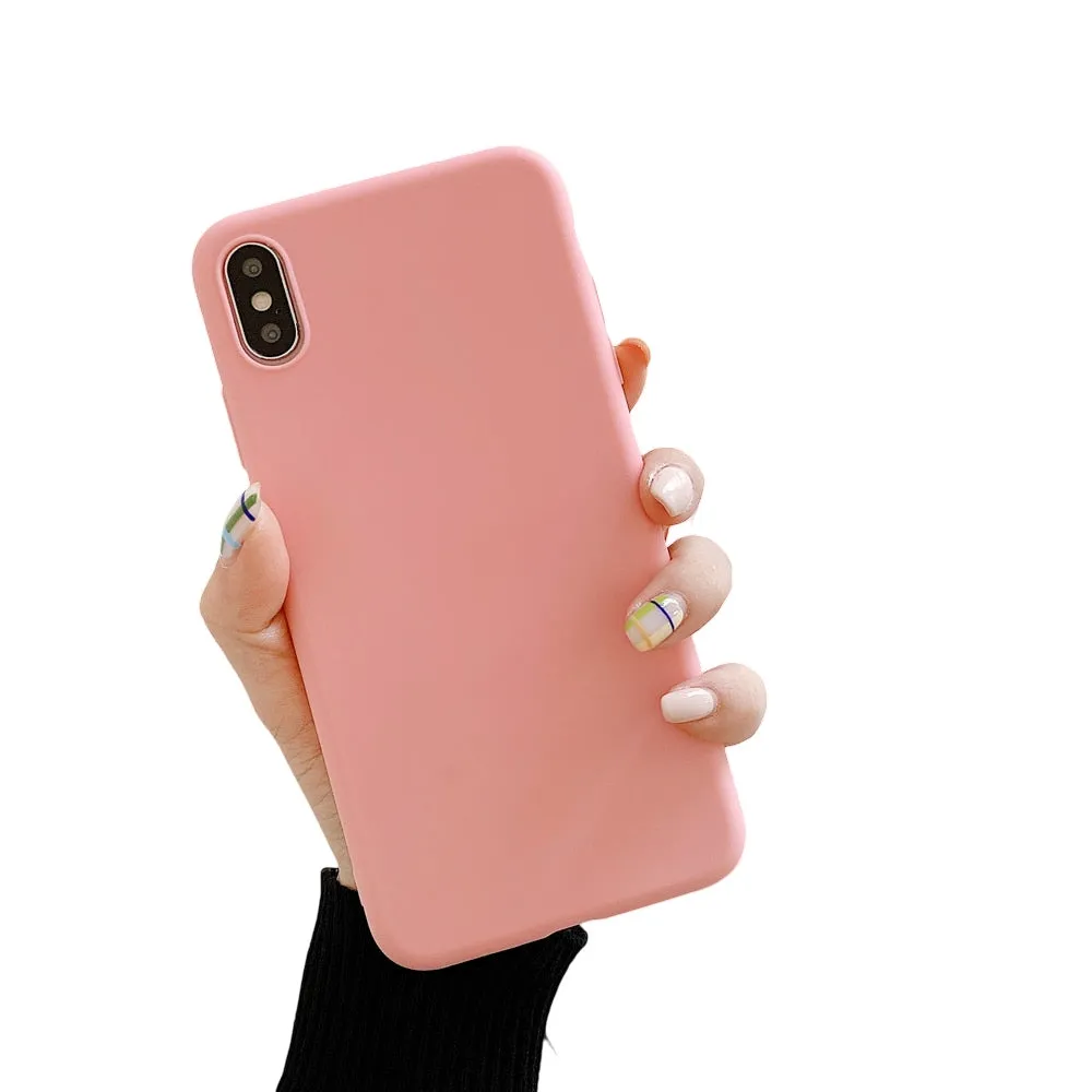 Anymob iPhone Pink Silicone Case Cover Bag Shell