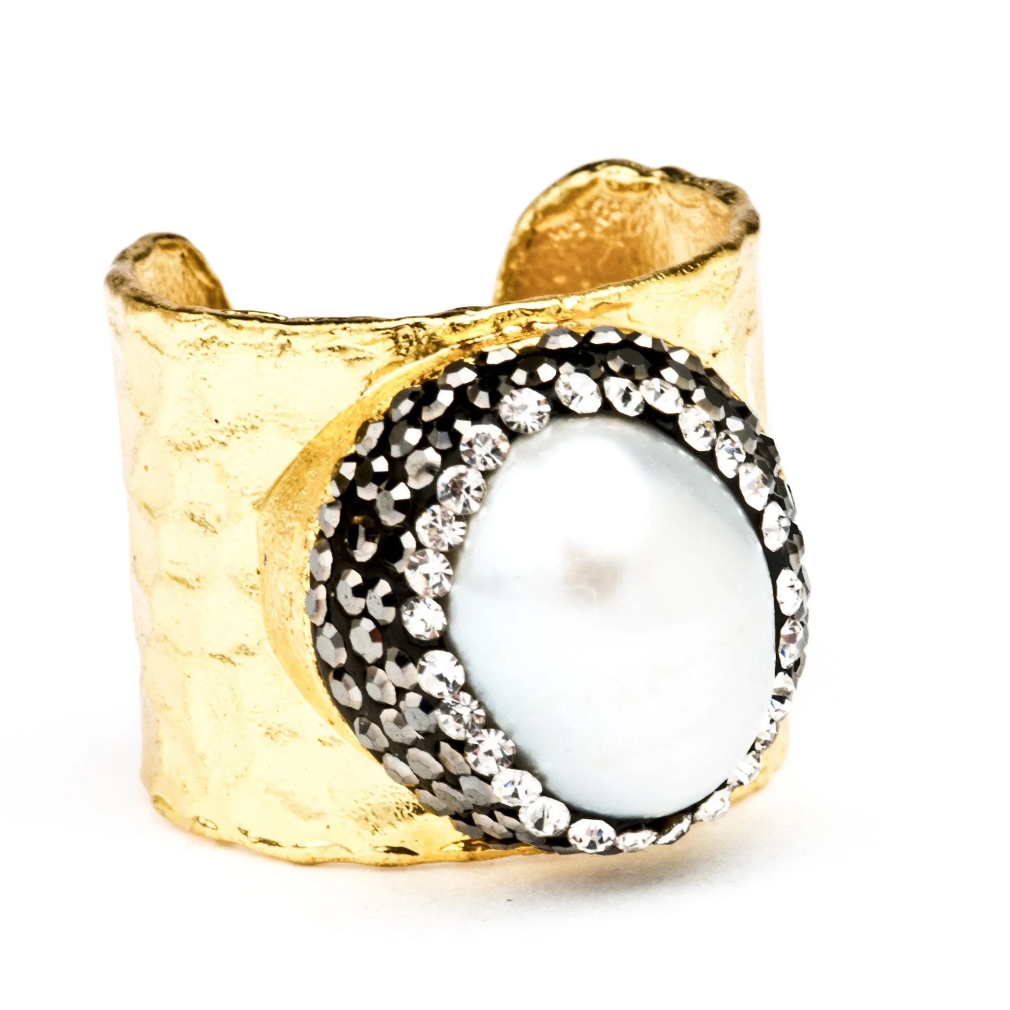 Aphrodite Baroque Pearl Statement Ring