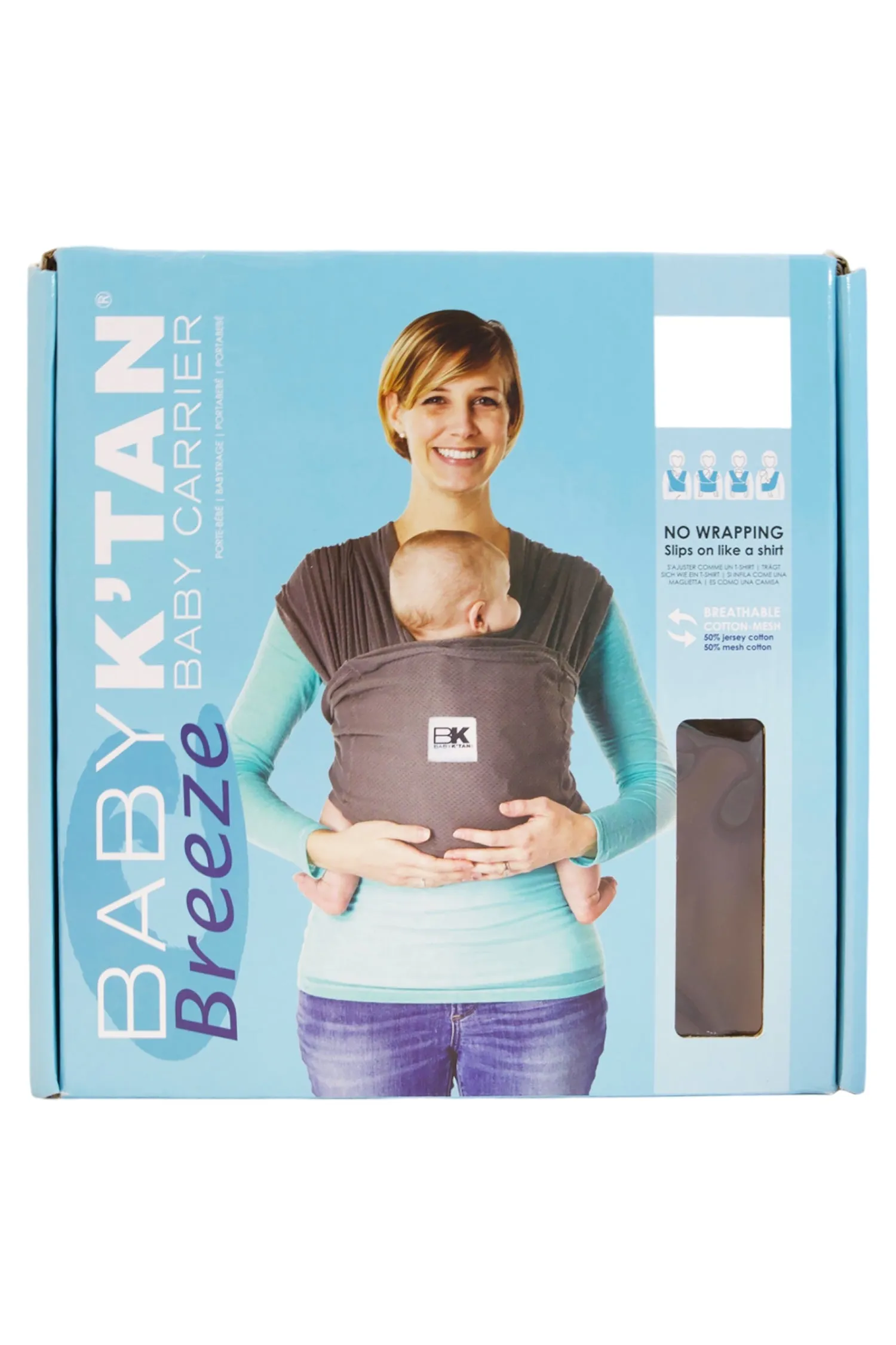 Baby K'tan Breeze Baby Carrier - Black - XS