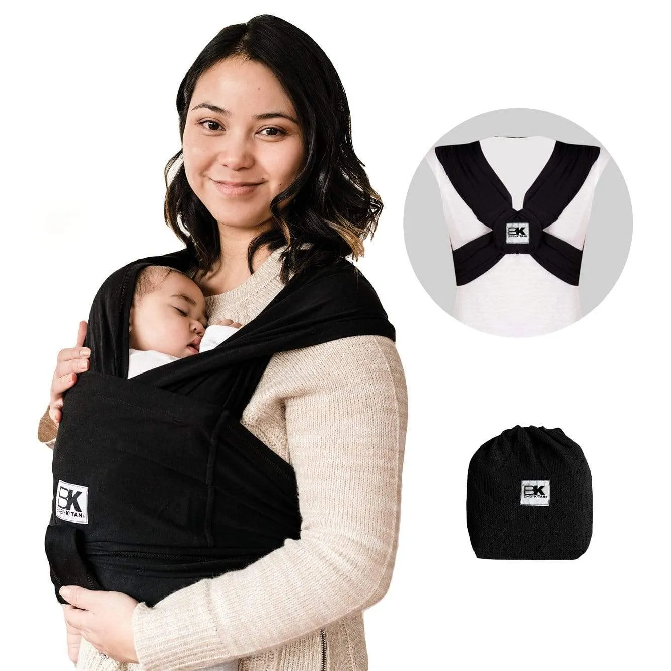 Baby K'tan Breeze Baby Carrier - Black - XS