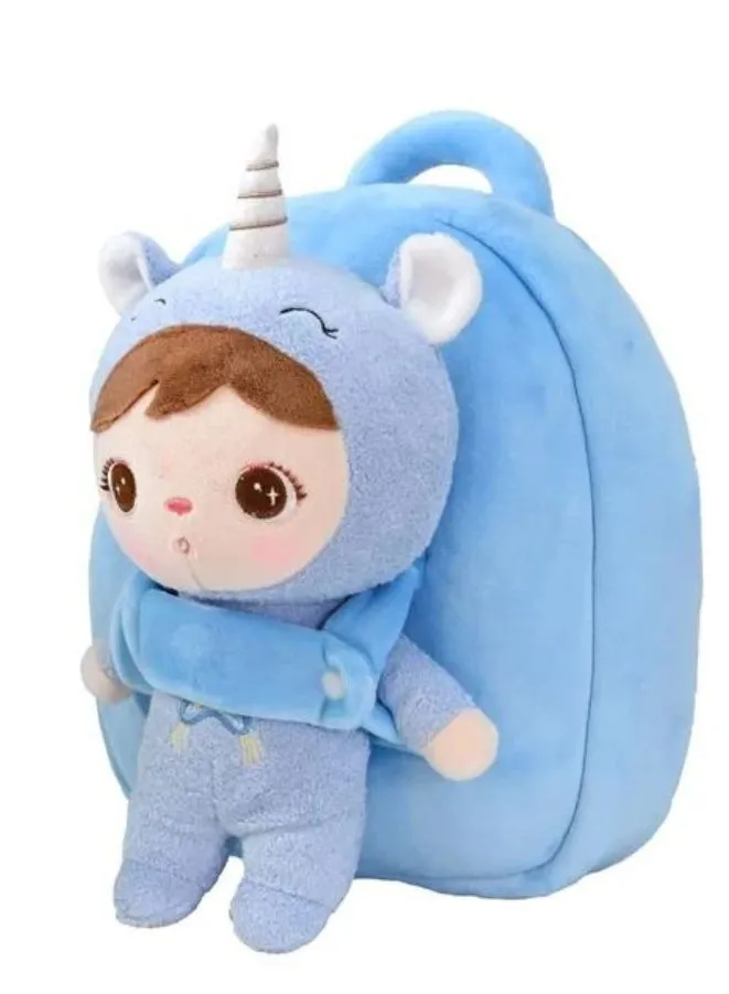 Backpack with Plush Doll for Toddlers and Kids - Ideal for School and Play