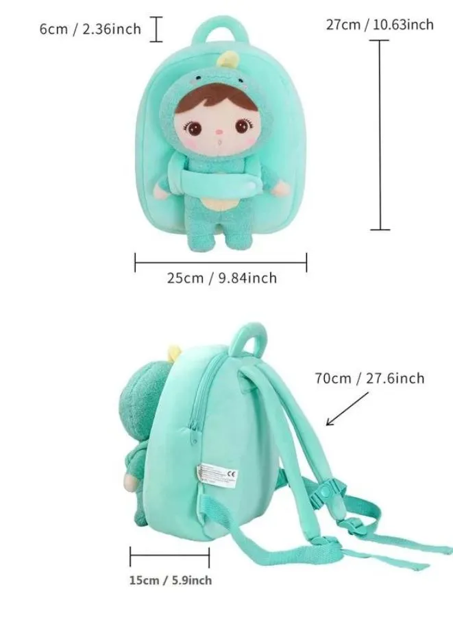 Backpack with Plush Doll for Toddlers and Kids - Ideal for School and Play