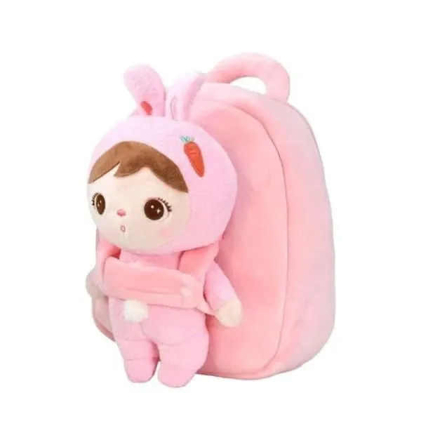 Backpack with Plush Doll for Toddlers and Kids - Ideal for School and Play