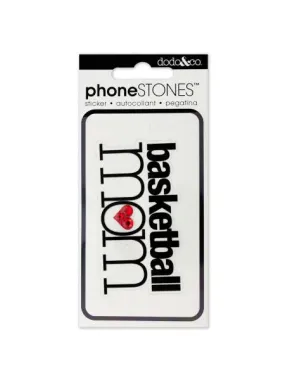 Basketball Mom Phone Stones Sticker (Available in a pack of 24)