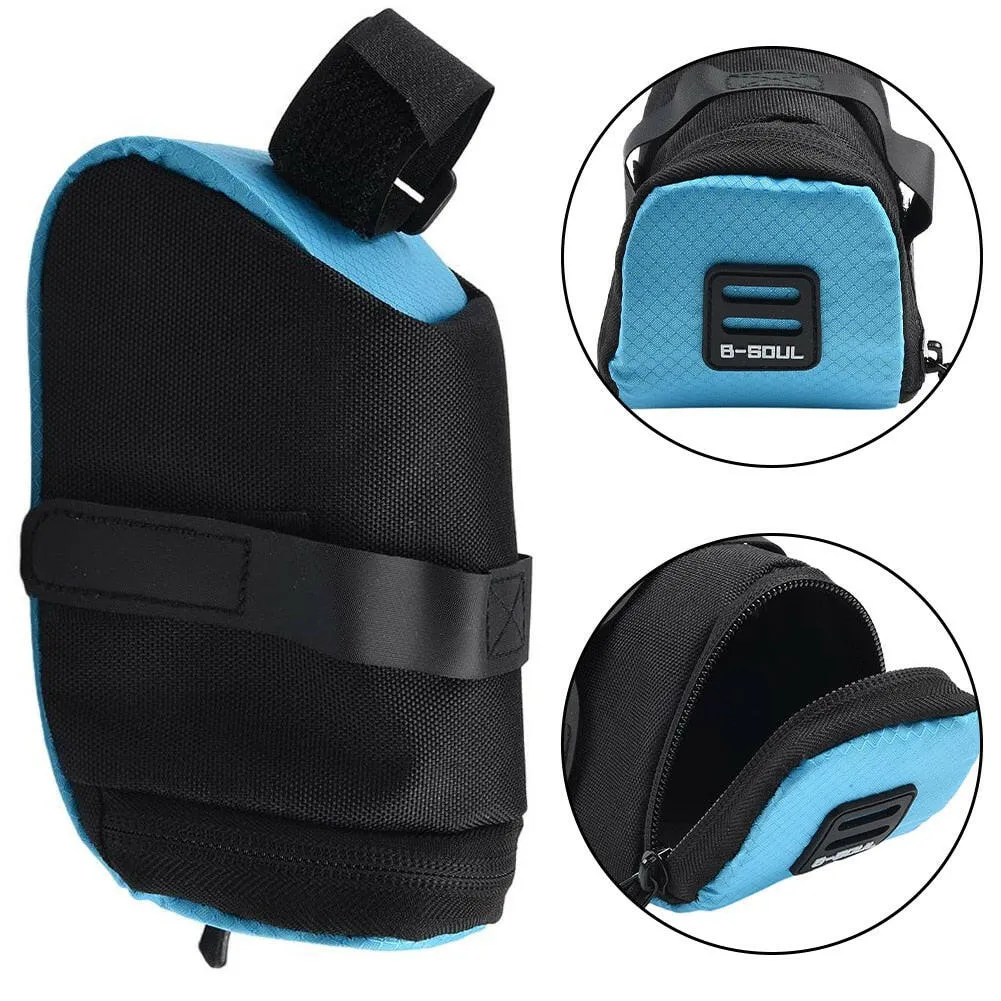 Bicycle Folding Tail Bag Polyester Tool Bag Cushion Bag Cycling Bike Bag Storage Seat Rear Tool Pouch Outdoor Cycling Part