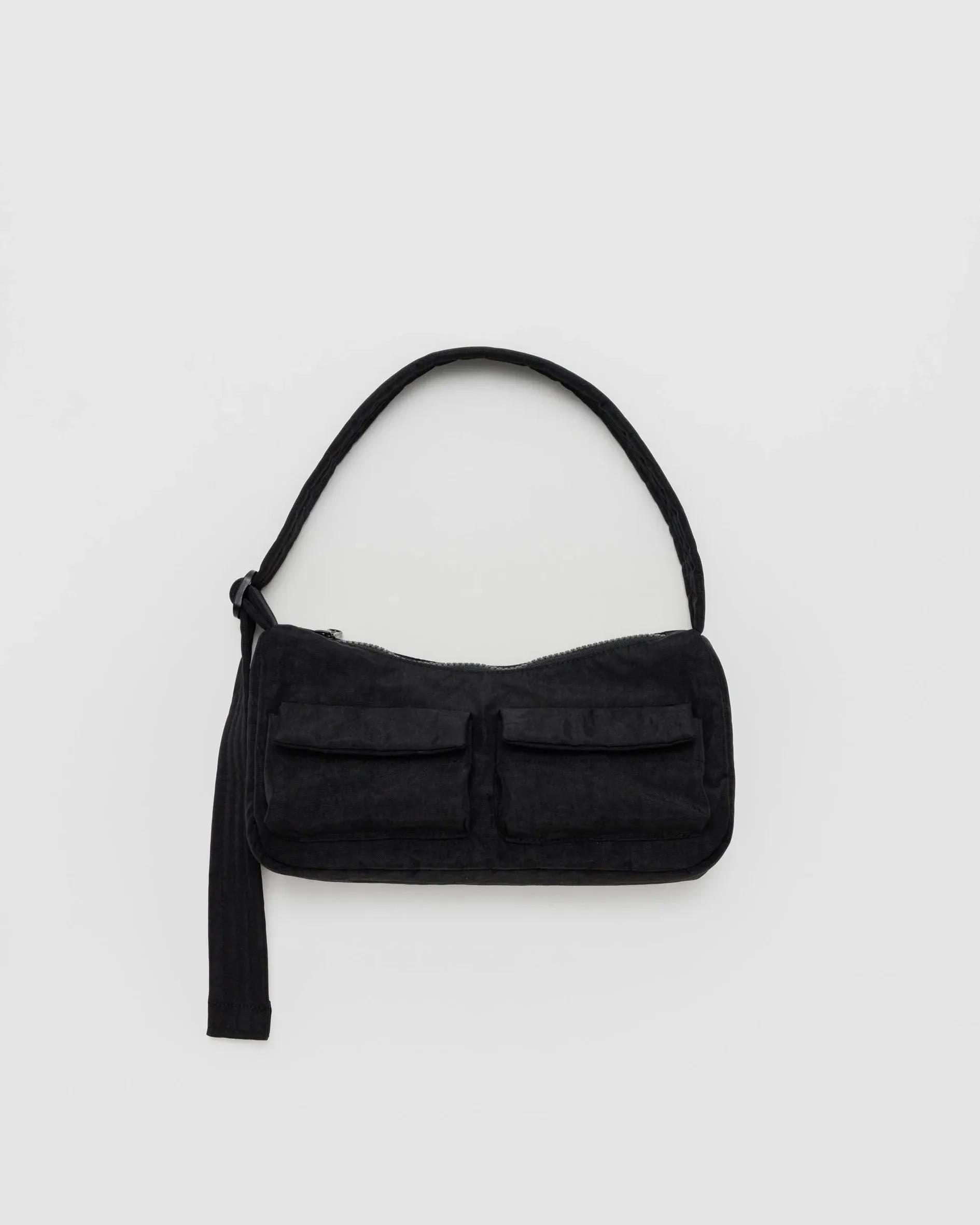 Black Cargo Shoulder Bag