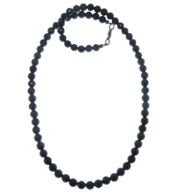 Black Tourmaline Necklace High-Class Heroine Faceted Gems