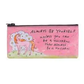 Blue Q Pencil Case Always be a unicorn