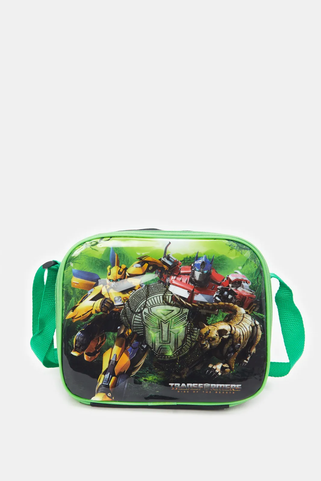 Boys Green Transformers Print Trolley Set (5 Piece)