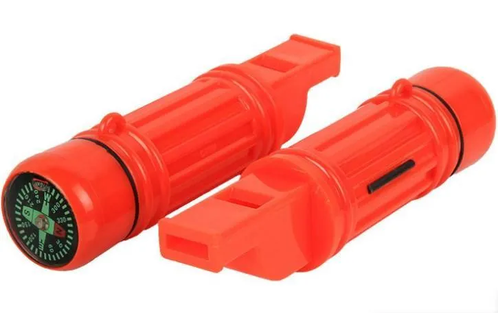 CAOS Survival 5-in-1 Whistle (Orange)