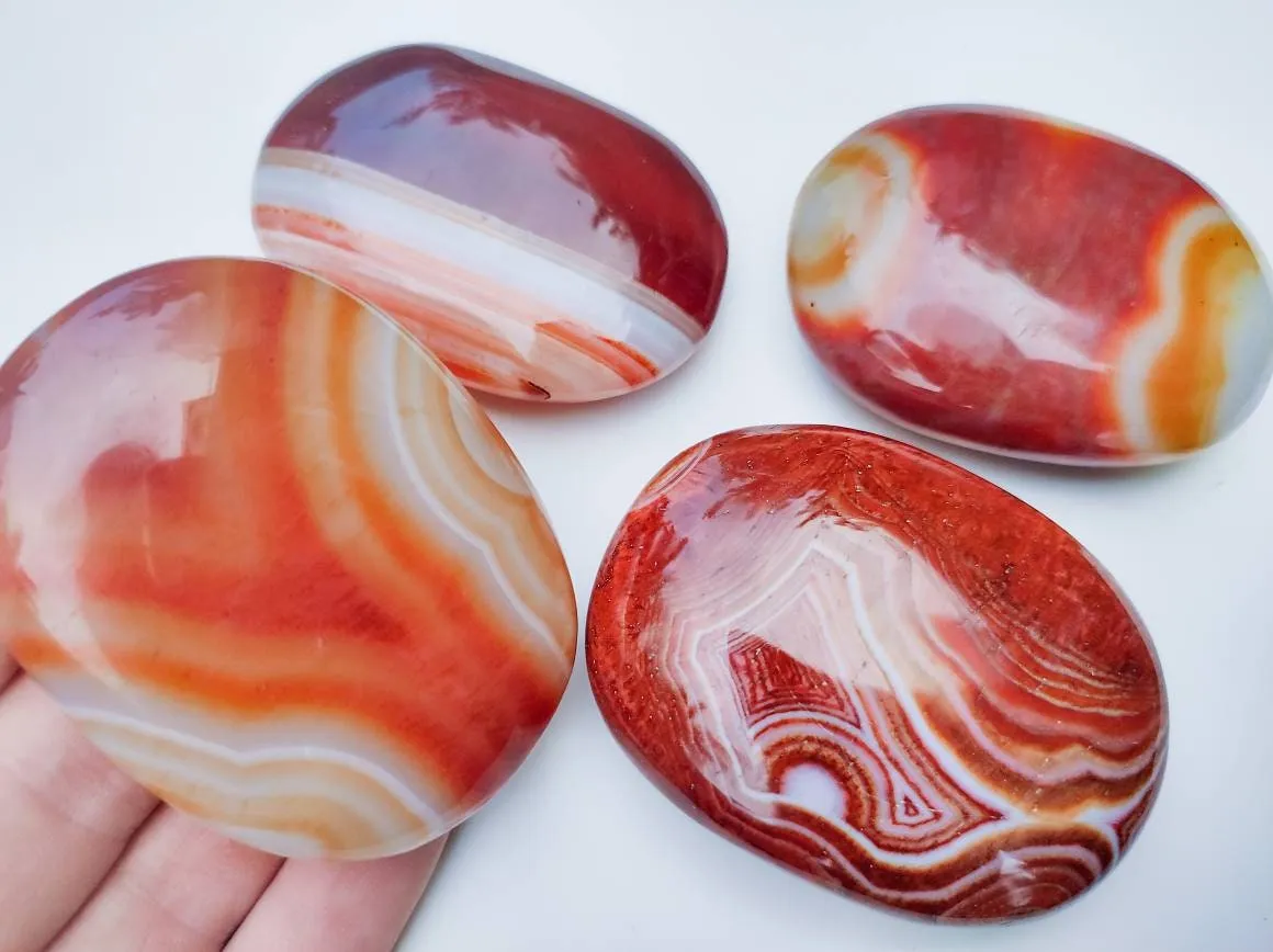 Carnelian Palm Stone