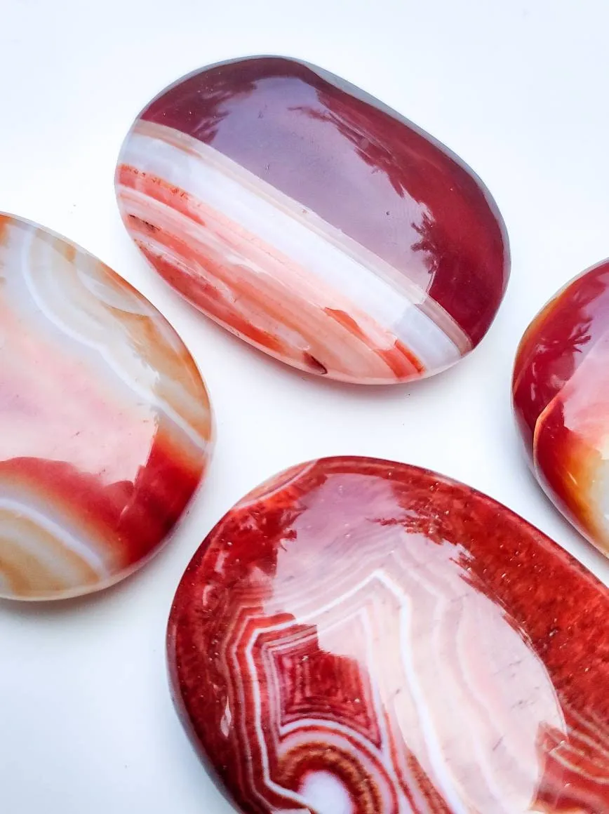 Carnelian Palm Stone