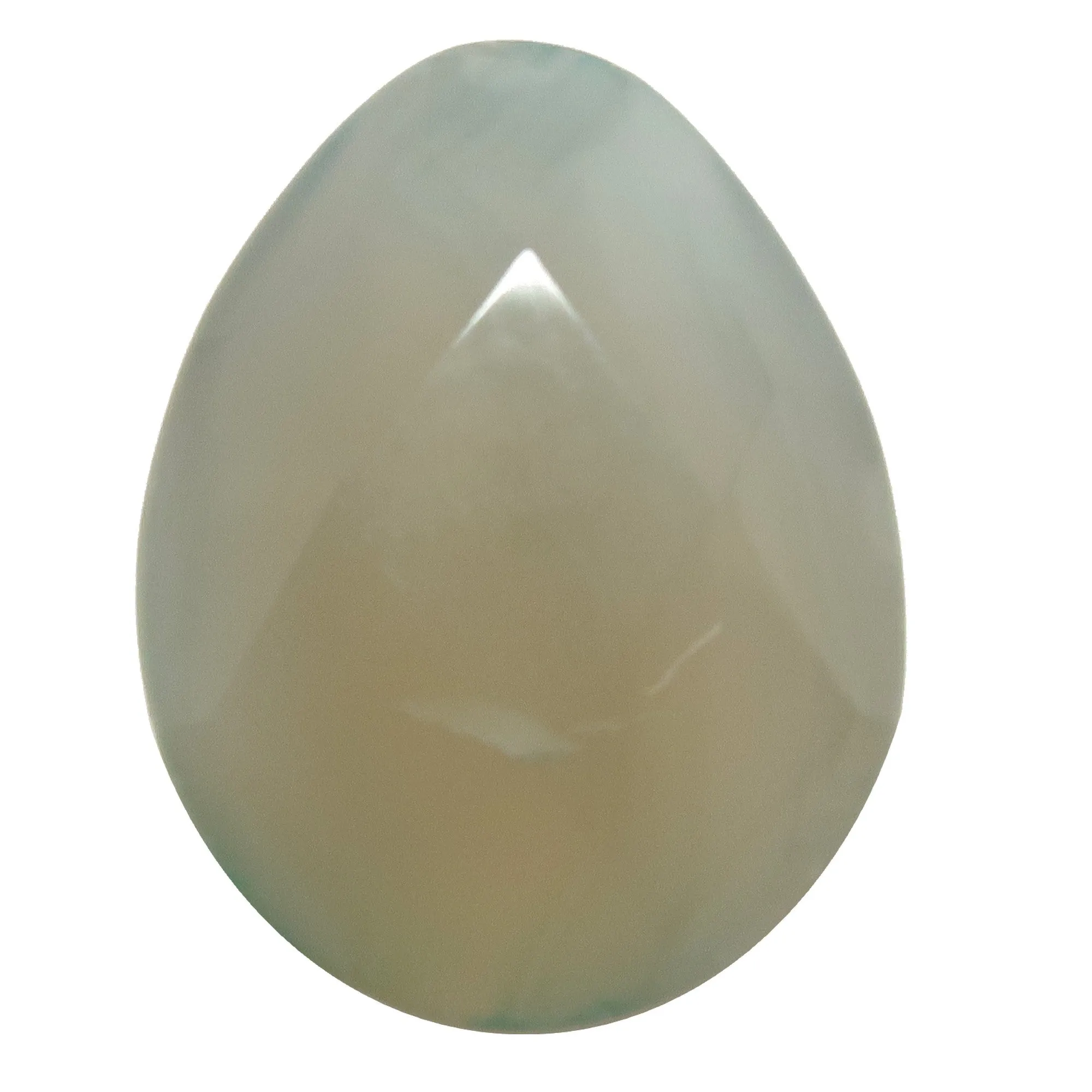 Chalcedony Pocket Stone Precious Pear Faceted Pendant