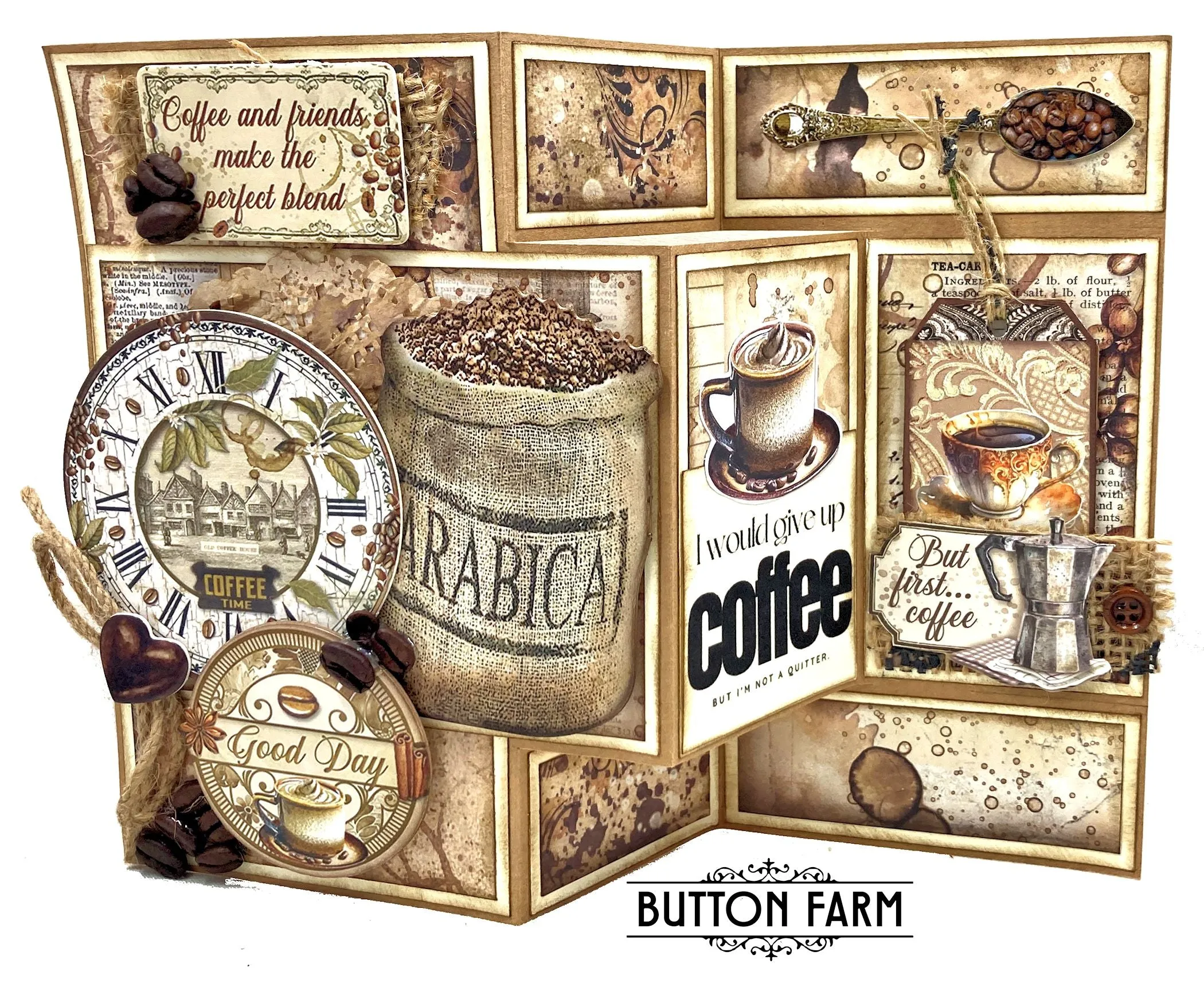 Coffee and Chocolate Card Kit by Kathy Clement  - Digital Tutorial