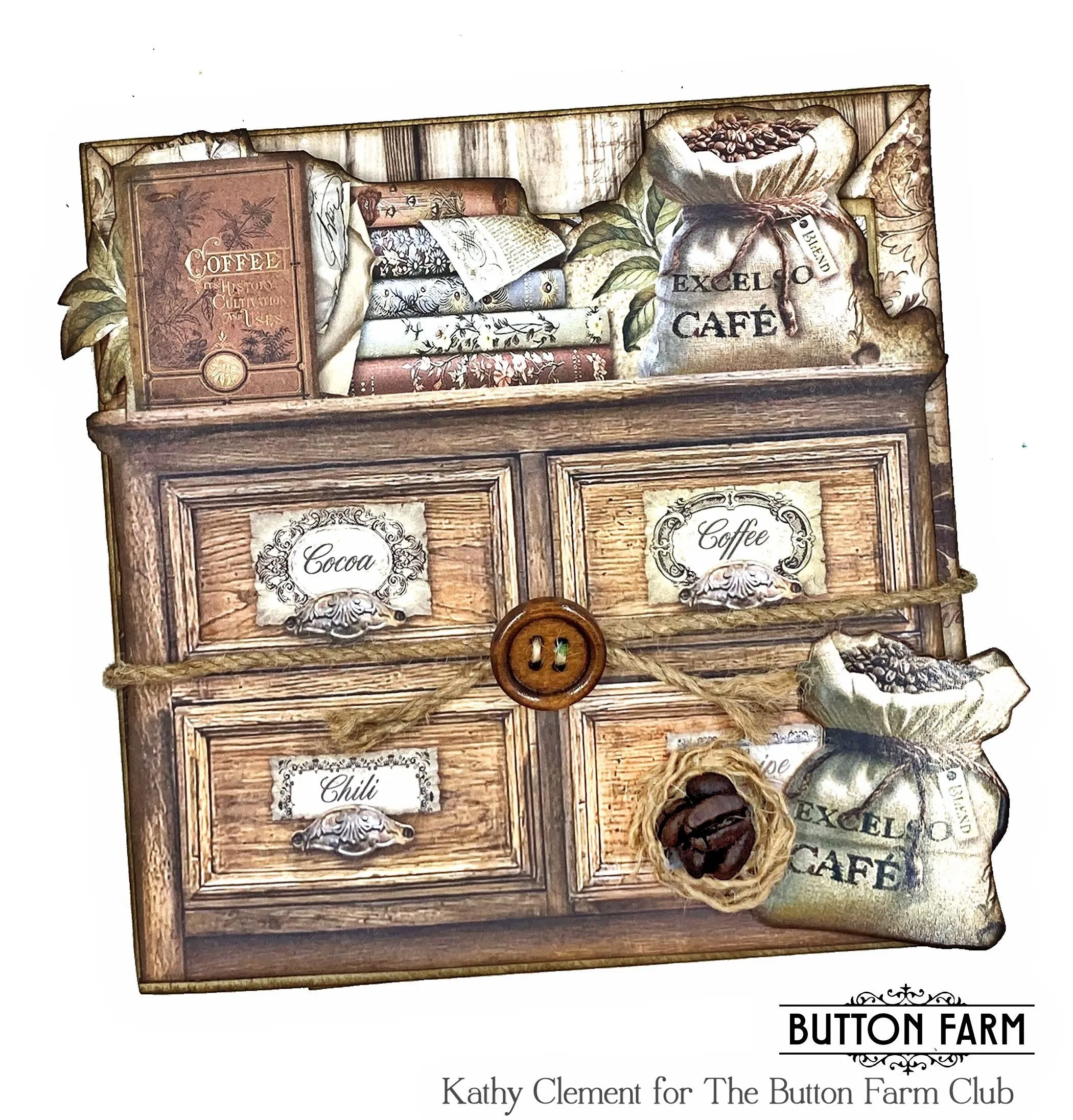 Coffee and Chocolate Card Kit by Kathy Clement  - Digital Tutorial