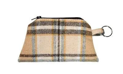 Coin Purse & Cosmetic Bag - Wool Plaid (Limited Availability)