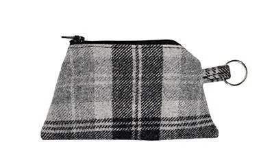 Coin Purse & Cosmetic Bag - Wool Plaid (Limited Availability)