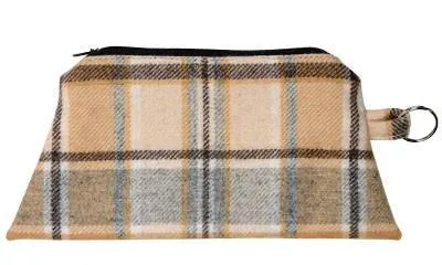 Coin Purse & Cosmetic Bag - Wool Plaid (Limited Availability)