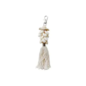 Cowrie Shell Key Chain Natural