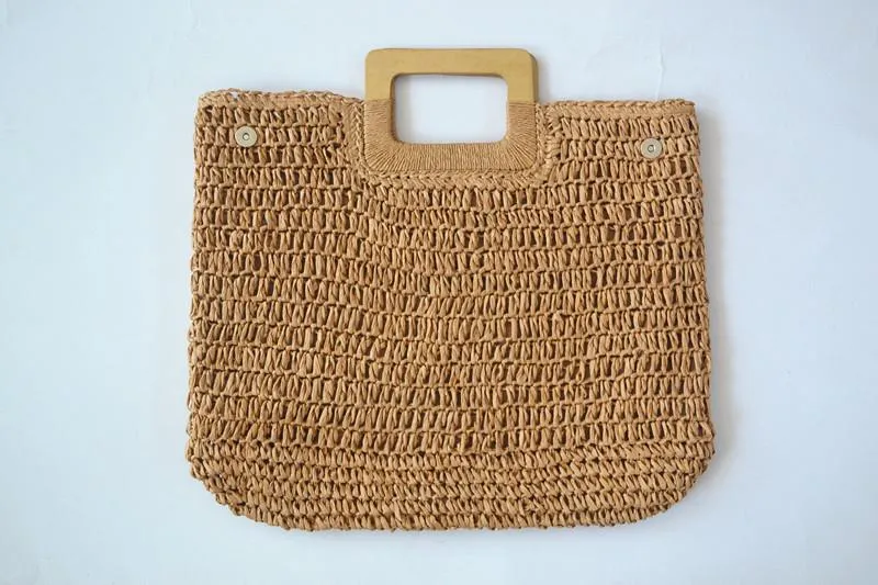 Crochet Bag Female Summer Straw Bag Handbag Beach Bag