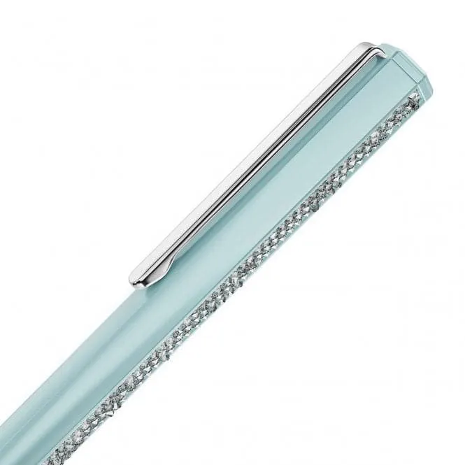 Crystal Shimmer Blue lacquered Chrome Plated Ballpoint Pen 5678190