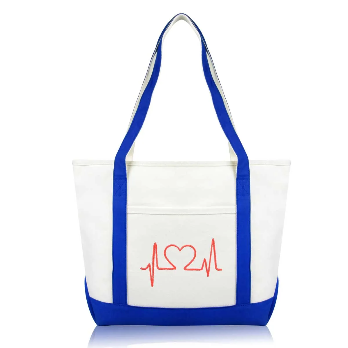 Dalix Heartbeat Tote Bag